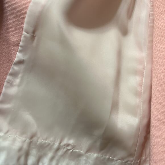 Vtg Swing Coat , Dress & Bonnet Girls 3 Piece 50s 60s Pink Lined Handmade - Picture 12 of 12